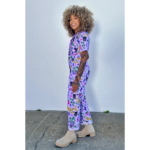 Nooworks M purple coverall jumpsuit Hastings - Picture 8 of 9